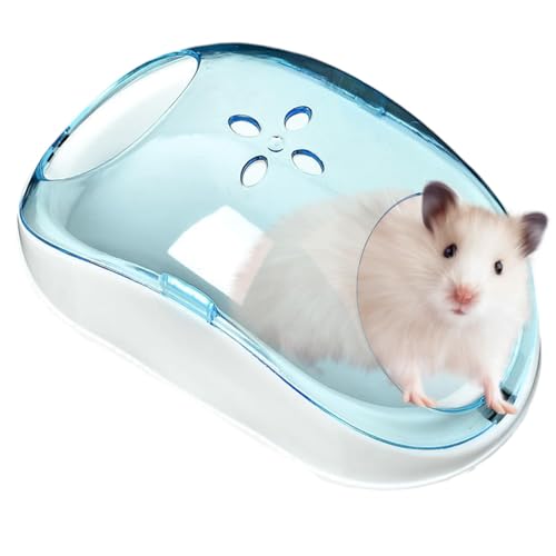 Chaies Hamster-Sand-Badebox, Hamster-Badewanne | Staubdichte, sichtbare Chinchilla-Katzentoilette - Tragbare Badewanne, großes multifunktionales Hamsterbad für Chinchilla-Staubbad von Chaies