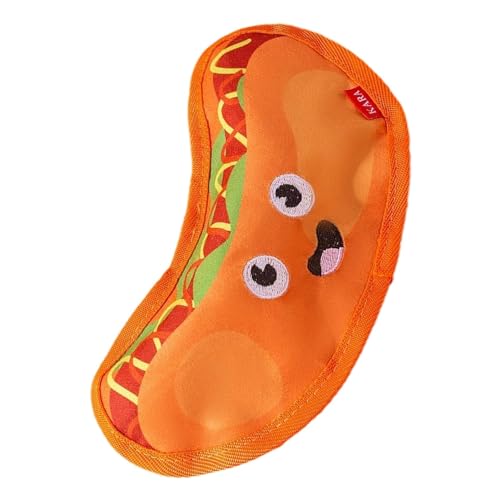 Chaies Quietschendes Hamburger-Spielzeug für Hunde, Hamburger-Kauspielzeug für Haustiere | Hamburger quietschendes Kauspielzeug Zahnreinigung Hundezubehör - Food Design Pet Teeth Hamburger von Chaies