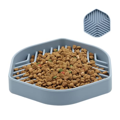 Chaies Silikon-Slow-Feed-Napf, Slow-Feeder-Hundenapf, Puzzle Silikon-Futternäpfe für Hunde mit Saugnäpfen, Puzzle Silikon-Futternäpfe für Hunde, langsamer Futternapf aus Silikon für Hunde und Welpen, von Chaies