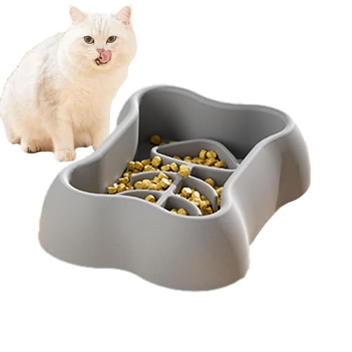 Chaies Slow-Eating-Hundefutternapf, Hundefutternapf Slow Feeder | Anti-Erstickungs-Silikonnapf für langsames Fressen - Langsam fressender Hundenapf, Katzen-Puzzle-Futternapf, rutschfeste von Chaies