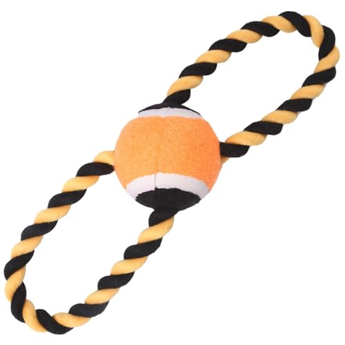 Chaies Tennisball-Seil-Hundespielzeug,Hunde-Seil-Kauspielzeug - Abbildung 8 Seil Tennisball Interaktives Hundespielzeug | Halloween-Kauspielzeug für kleine Hunde und Welpen, Katzen von Chaies