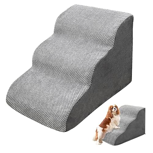 Hundetreppe für Couch, 2/3/4 Stufen, Haustier-Zubehör für Sofa, Bett, Couch für verletzte Welpen, Kätzchen, Hunde, Katzen Chaies von Chaies