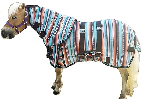 51838 Miniatur Entwöhnungs-Esel Pony Pferd Fohlen Sommer Außenzelt Serape 132,1 cm von Challenger