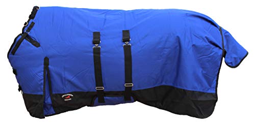 CHALLENGER 172,7 cm 1200D Weidedecke Pferd Winterdecke Schwerer Bauchband 538B von Challenger