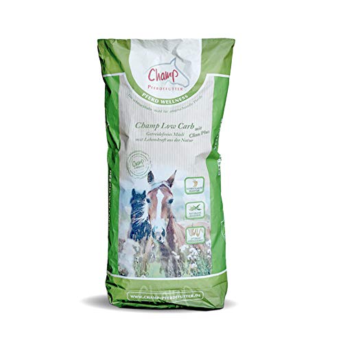 Champ Low Carb + Clino Plus für Pferde, getreidefrei, 20 kg von Champ