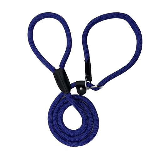 ChampWei Strapazierfähige Retrieverleine, 1,5 m x 1,2 cm, strapazierfähig, bequem, starkes Seil für große und mittelgroße Hunde, kein Ziehen, Haustier-Trainingsleine, Blau von ChampWei