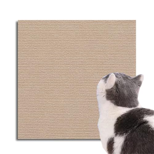 Selbstklebende kratzmatte Katzen, kratzmatte Katze Wand, kratzschutz Sofa Katze, DIY Geschnitten Katze Kratzteppich für Schützt Teppiche Sofa Möbelschutz (Beige,30 * 100 cm) von Champracer