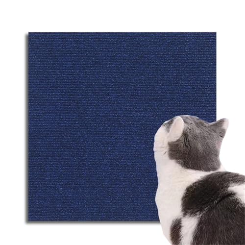 Selbstklebende kratzmatte Katzen, kratzmatte Katze Wand, kratzschutz Sofa Katze, DIY Geschnitten Katze Kratzteppich für Schützt Teppiche Sofa Möbelschutz (Dunkelblau,60 * 100) von Champracer