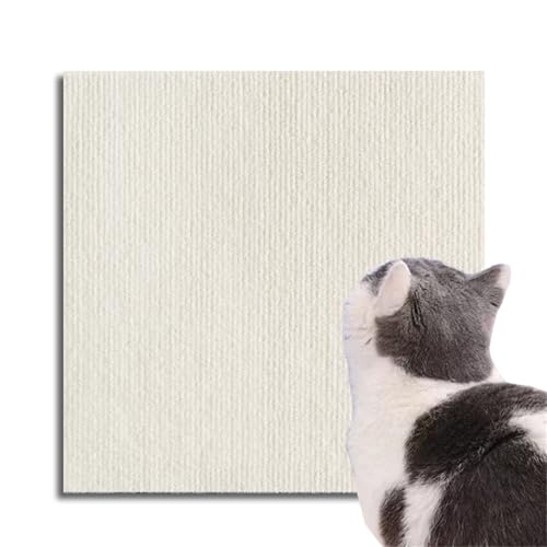 Selbstklebende kratzmatte Katzen, kratzmatte Katze Wand, kratzschutz Sofa Katze, DIY Geschnitten Katze Kratzteppich für Schützt Teppiche Sofa Möbelschutz (Warmes Weiß,60 * 100) von Champracer