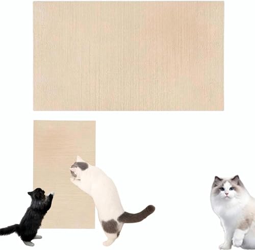 Kratzmatte Katze Wand Selbstklebend Kratzschutz Sofa Katze Kratzteppich Ecke DIY Climbing Cat Scratcher Mat AntiKratz Tape Kratzpads Katzenkratzmatte von ChangTsing