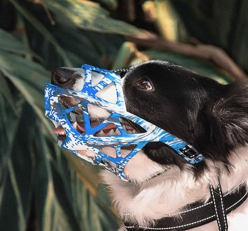 Mittelgroße Hunde Maulkorb,Maulkorb Für Hunde,Maulkorb für kleine,Mittelgroße und Große Hunde,Verstellbare Welpenmaulkörbe,Verhindert Fressen,für kleine,mittlere und große Hunde von Chaoyilian