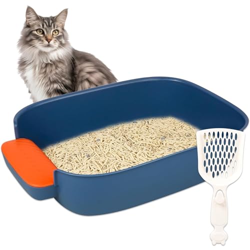 Charmkit Cat Litter Box,with Storage,20.59 x 14.41 x 4.72 Inches von Charmkit