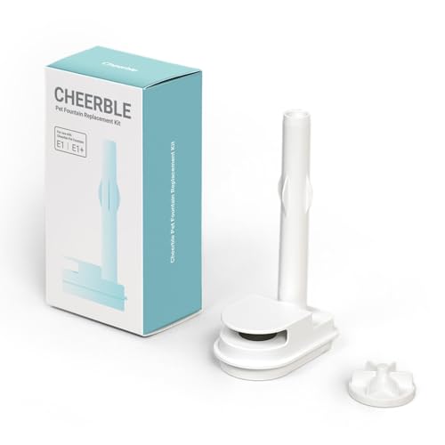 Cheerble Ersatzteilset für Cheerble E1+ & E1 Pumploser Katzenbrunnen, Pumploses Design, MagDrive™ Technologie, Keine lästige Reinigung, Keine elektrischen Leckagen, Wasserleitung & Laufrad x 1 von Cheerble