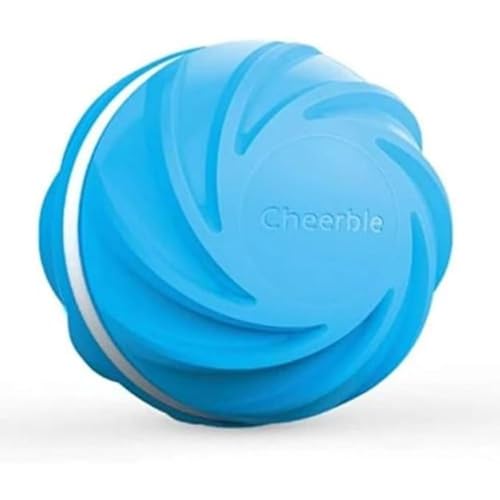 Cheerble W1 Interaktiver Ball für Hunde und Katzen (Cyclone Version) (blau) von Cheerble