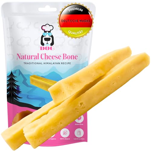 Zahnsteinentferner Hund - Natürlicher Kauknochen aus Käse • Ohne Zusatzstoffe • Langes Kauvergnügen • Gesund • Geruchsneutral • Für alle Hunderassen (Größe S) von Chef Dog