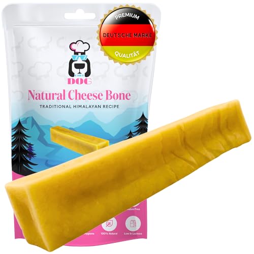 Zahnsteinentferner Hund - Natürlicher Kauknochen aus Käse • Ohne Zusatzstoffe • Langes Kauvergnügen • Gesund • Geruchsneutral • Für alle Hunderassen (Größe XL) von Chef Dog