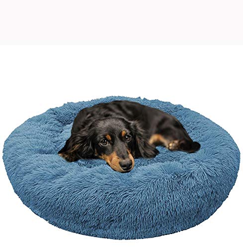 Cozy Pet Bed Nest XL, Plüsch, rund, beruhigendes Hundebett für Welpen, mittelgroße und große Hunde, selbstwärmendes, orthopädisches Donut-Kuschelbett für den Winter von Chenge