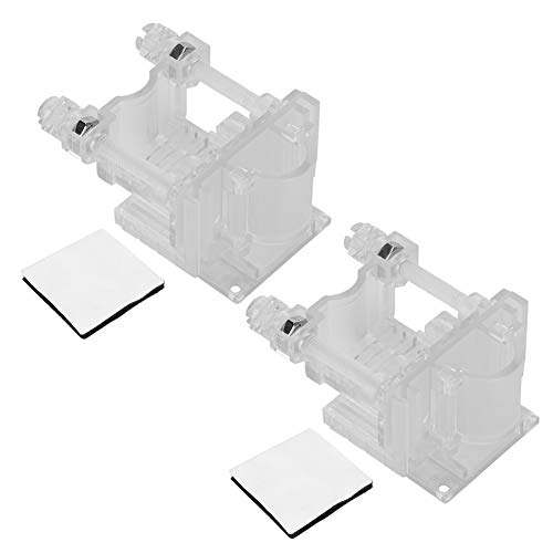 ChengyuWei 2 Stück klares Acryl-Aquarium-Wasserrohr, Schlauchbefestigungsclip, Rohrklemmenhalter, Aquarium-Wasserwechselrohr-Clip-Haken, Aquarium-Controller, feste Klemme von ChengyuWei