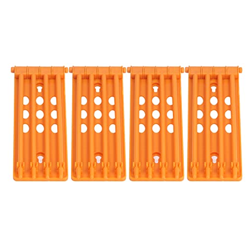 ChengyuWei 4-teiliger Taubenbein-Ringständer, Taubenbein-Ringhalter-Bänder-Rack-Rahmen, Tauben-Bänder-Rack-Rahmen, 4-Säulen-Design, Wandmontage, sicherer Papageien-Beinringhalter (Gelb) von ChengyuWei