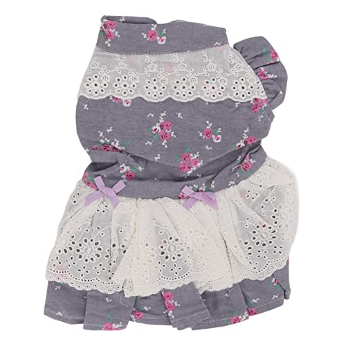 Welpen-Hundekleid, modische Haustier-Hundekleidung, Blumen-Hundekleid für Outfit-Welpen, niedliche kleine Hundekleidung, Hundekleider, für Welpen, Kätzchen, kleine Haustiere (XL) von ChengyuWei