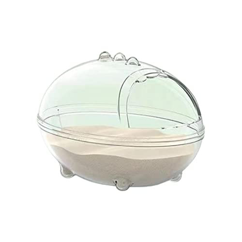 Chenxi Studio Hamstersand Badsandbad Behälter Sandkasten Transparent Badesandschale für kleine Nager von Chenxi Studio