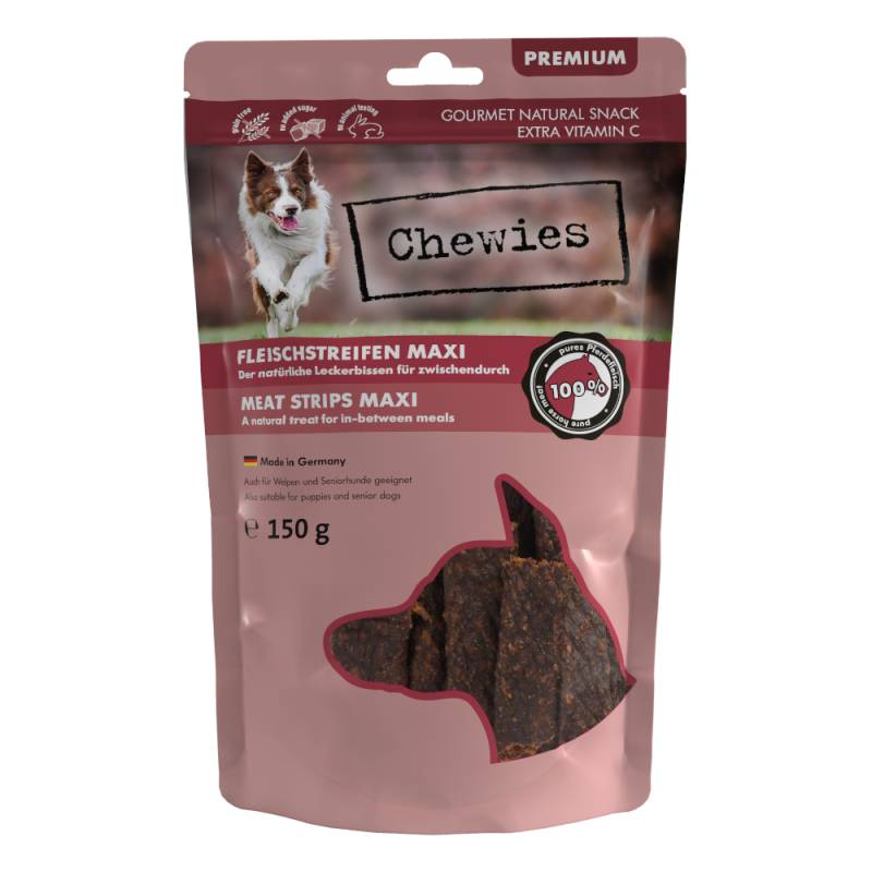 Chewies Fleischstreifen Soft 150g - Sparpaket: Pferd 2 x 150 g von Chewies