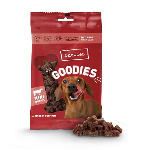 Chewies Hundeleckerli Training Mini Rind Knöchelchen - 125 g - Hundesnacks zuckerfrei & mit hohem Fleischanteil - ideal als Trainings-Leckerli für Ihren Hund von Chewies