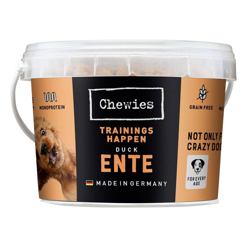 Chewies Hundesnack Trainings-Happen Ente 300g von Chewies