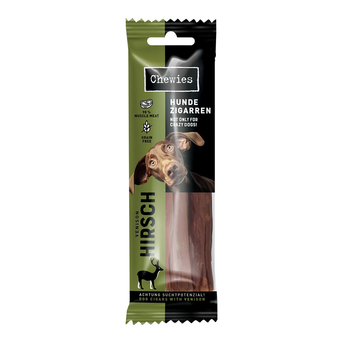 Chewies Hundezigarren Hirsch 75g von Chewies