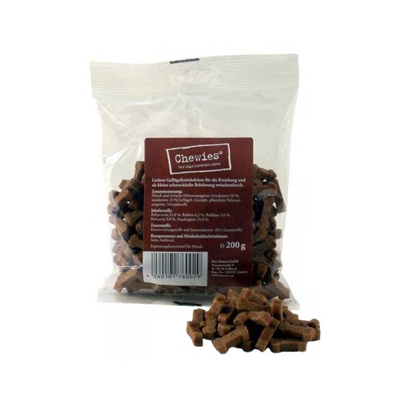 Chewies Knöchelchen - Gefügel - 200 g - 2 cm von Chewies