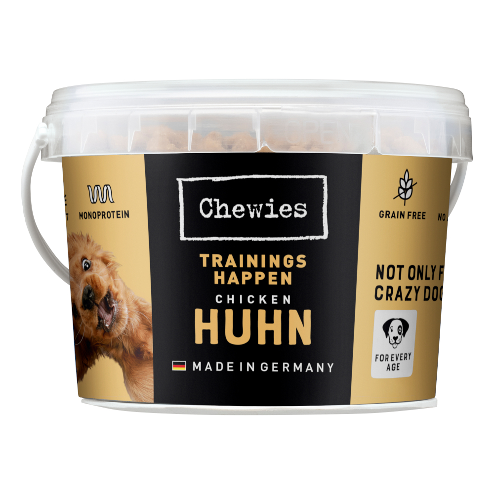 Chewies Monoprotein Trainingshappen - Sparpaket: Huhn 2 x 300 g von Chewies