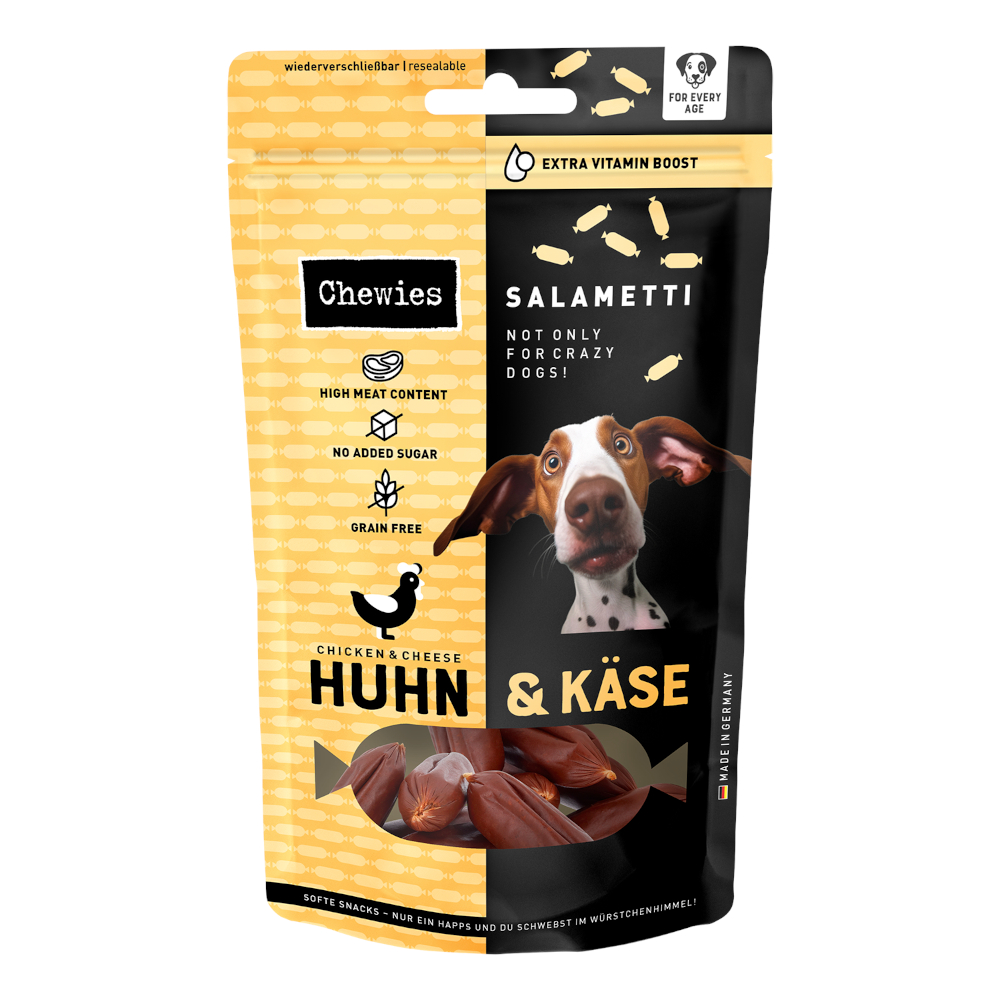 Chewies Salametti - Huhn & Käse (2 x 200 g) von Chewies