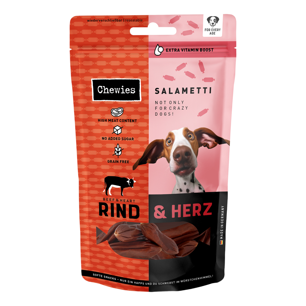 Chewies Salametti - Rind & Herz (2 x 200 g) von Chewies