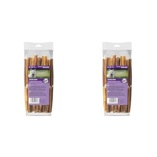 Chewies Sticks Mini Rind Kaustangen - Hundeleckerli für große und kleine Hunde, wie Spaghetti Leckerlie Hundesnacks (Packung mit 2) von Chewies