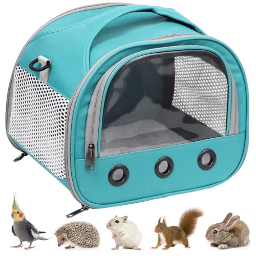 Chewtoyo Tragbarer Gurt Reisetasche Träger Kleintier Reise Schildkröte Handtasche Igel Gurt Outdoor Carrier Kaninchen Chinchilla Carrier Carrier Strap Grün Meerschweinchen Träger Reise von Chewtoyo