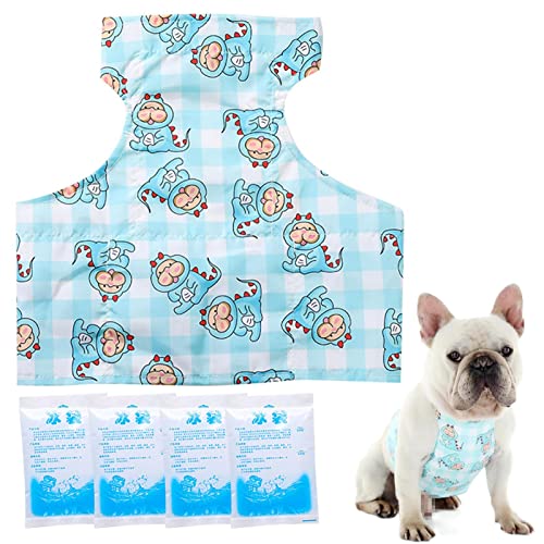 JYFanse Hundekühlhemden | Haustierkleidung für Hunde,Atmungsaktive Kühlhemden für kalte Hunde Atmungsaktive Kühlweste für Hunde Leichtes Hundebekleidungszubehör für Hunde im Sommer von Cheysrae