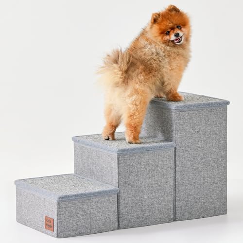 ChiXnuggle Hundetreppe 3-stufig grau von ChiXnuggle