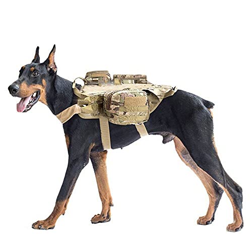 Chickw1 Hundegeschirr für Große Hunde, Brustgeschirr Anti Zug Sicherheitsgeschirr No-Pull Dog Harness Geschirr Verstellbar Hundeweste Atmungsaktiv (XL,Tarnung) von Chickwin-Shop