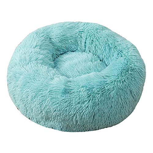 Chickw1 Hundebett rund Hundekissen Plüsch weichem Hundesofa rutschfest Base Katzenbett Donut Größe und Farbe wählbar (Grün,110CM) von Chickwin