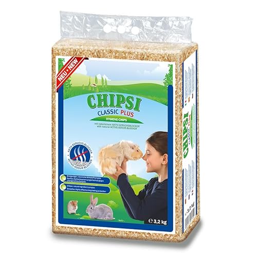 Chipsi Classic Plus Holzrasur für Kleintiere, 60 l (3,2 kg), 3 Stück von Chipsi