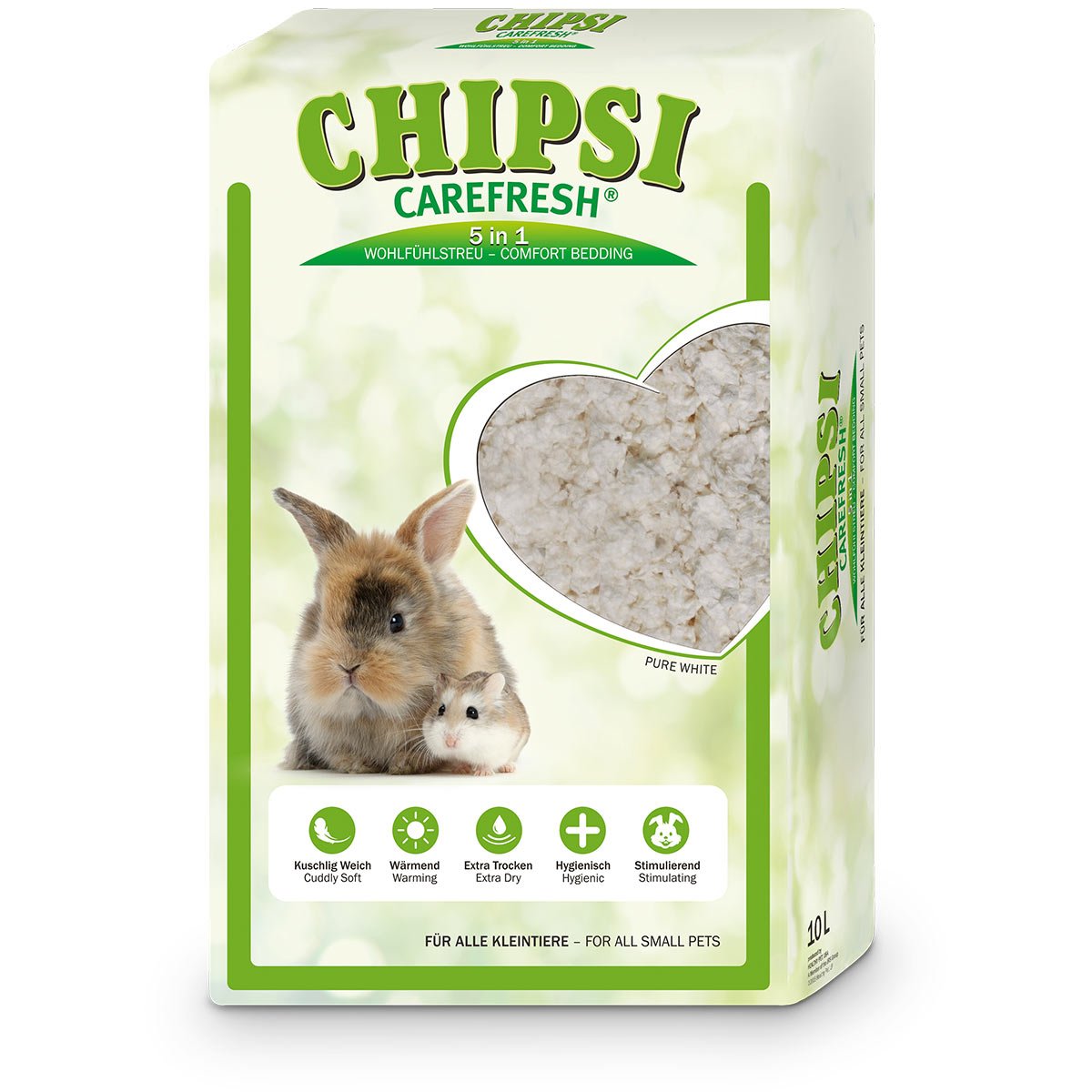 Chipsi Kleintiereinstreu Carefresh Pure White 10l von Chipsi