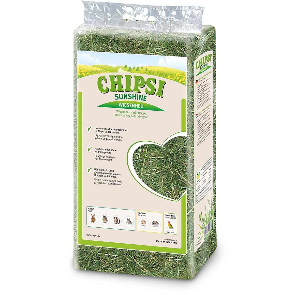 Chipsi Kleintierheu Sunshine Wiesenheu 1kg von Chipsi