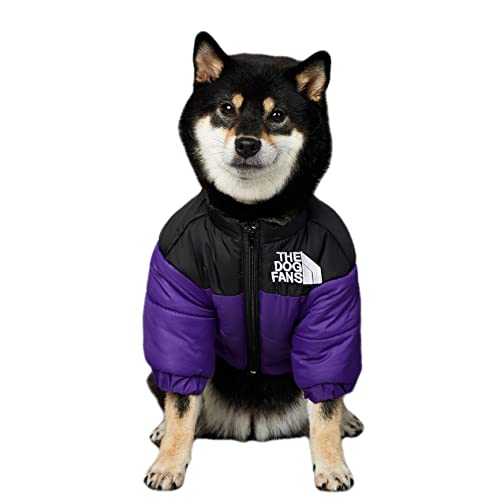 ChoChoCho Gemütlicher Hundemantel, Stilvolle Hundejacke, Warme Hunde Kaltwettermäntel, Schnee Hund Wintermantel, Hund Winterjacke für Hunde Katzen Welpen Klein Mittel Groß (S, Lila) von ChoChoCho