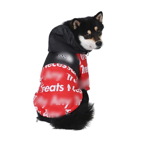 ChoChoCho NASA Hunde-Regenmantel, reflektierende Regenjacke, wasserabweisend, NASA-Kostüm, Hundekleidung, stilvolles Streetwear-Outfit für Hunde, Katzen, Welpen, S, M, L von ChoChoCho