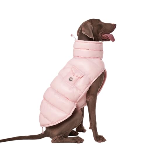 ChoChoCho Winter-Hundemantel, leicht, wärmeisoliert, wasserabweisend, verstellbare Hundejacken für kleine, mittelgroße und große Rassen, Rosa, 3 Stück von ChoChoCho