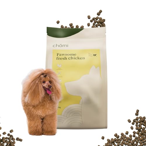 Chōmi Trockenfutter mit frischem Huhn | 3 KG Hundefutter | Trockenfutter für Hunde | Gesund für Fell und Darm | Getreidefrei und ohne Konservierungsstoffe von Chomi