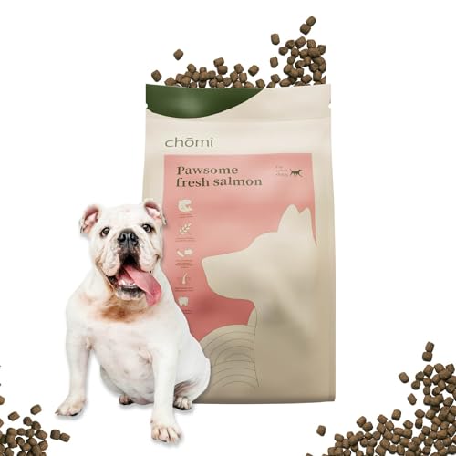 Chōmi Trockenfutter mit frischem Lachs | 3 KG Hundefutter | Trockenfutter für Hunde | gesund für Fell und Darm | getreidefrei und ohne Konservierungsstoffe von Chomi