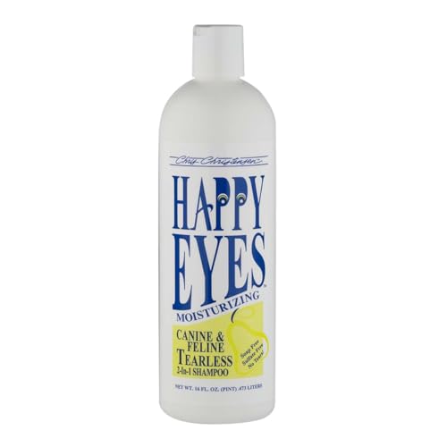 Chris Christensen Happy Eyes Tearless Shampoo - Sanftes und tränenfreies Hundeshampoo für strahlend saubere Augenpartien - Großzügige Vorratsgröße für langanhaltende Pflege, 473ml von Chris Christensen