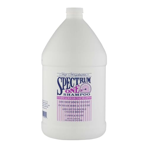 Chris Christensen Spectrum One Coarse & Rough Coat - Spezialshampoo für raues und grobes Fell | Professionelle Hundefellpflege, 3,8 l von Chris Christensen