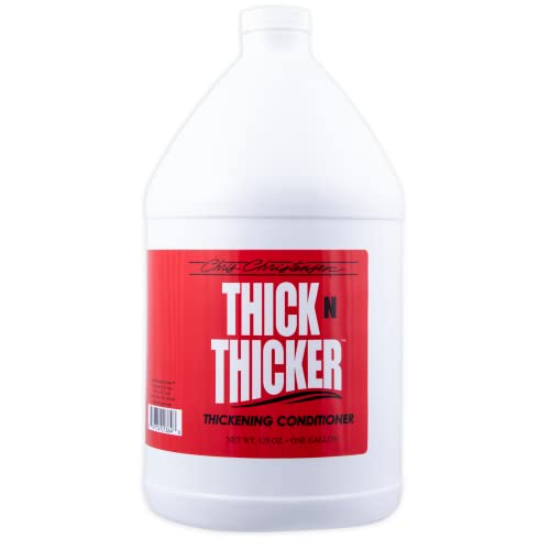 Chris Christensen Thick N Thicker Conditioner - Professioneller Hundepflege-Conditioner für voluminöses und dichtes Fell - Tiefenwirksame Pflege und großzügige Vorratsgröße, 3,8 l von Chris Christensen